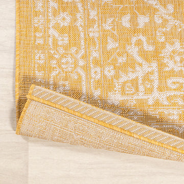Malta Bohemian Medallion Textured Weave Indoor/outdoor Area Rug